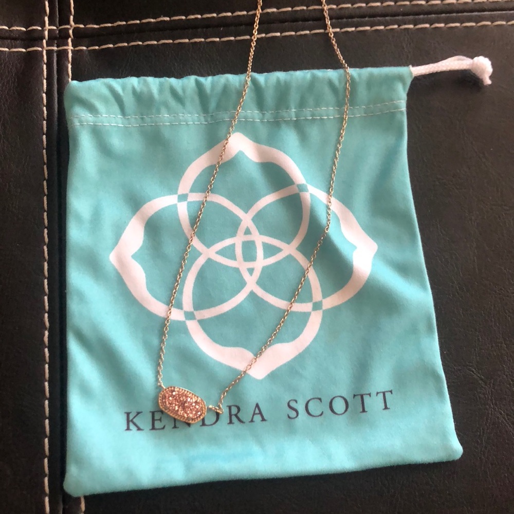 Kendra Scott Elisa RSG drusy Necklace